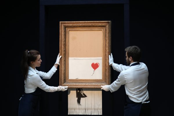 Het versnipperde Banksy-schilderij binnenkort te zien in Duits museum