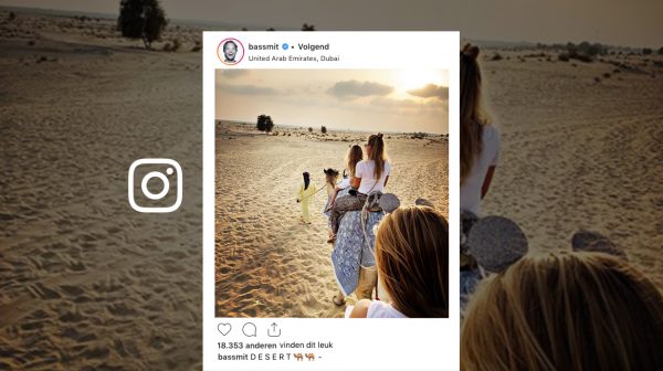 Dubbele droogte: Bas Smit drinkt geen druppel tijdens familievakantie in Dubai