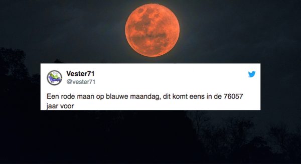 15 x Twitteraars gaan los met bloedmooie bloedmaanfoto's