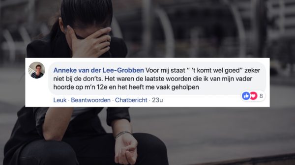 15 x zo denken jullie over wat je wél en níet kunt zeggen tegen iemand die rouwt