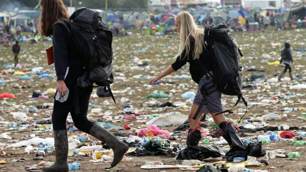 Plastic festival Glastonbury