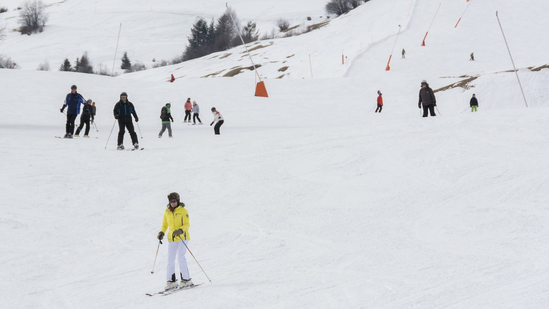 Wintersport lawine Alpen