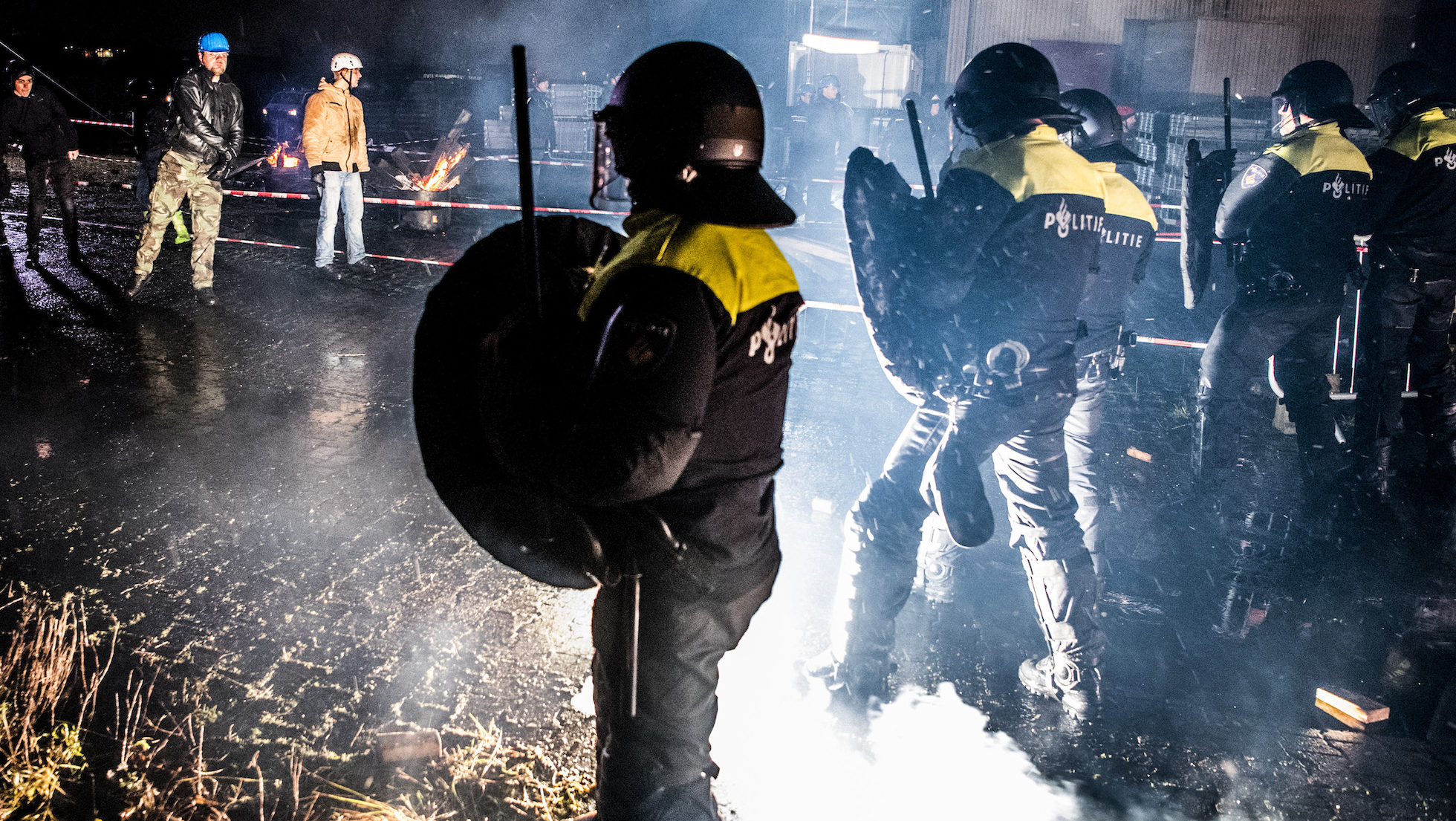 politie vuurwerk hulpverleners ANP