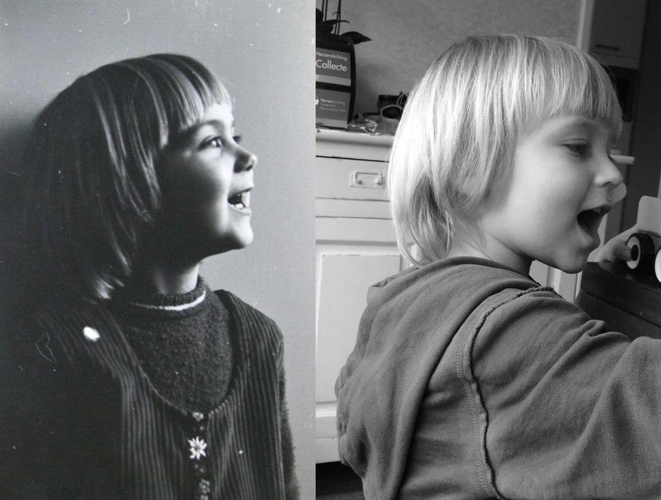 ouder kind twee druppels water lijken op elkaar