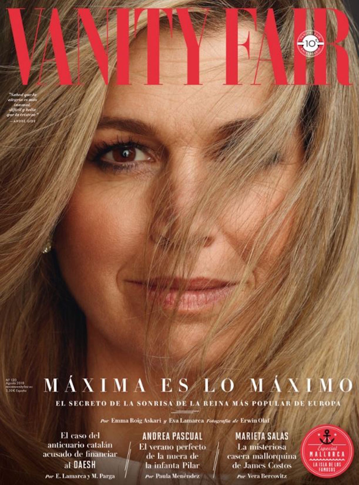 vanity fair.es cover aug. 2018