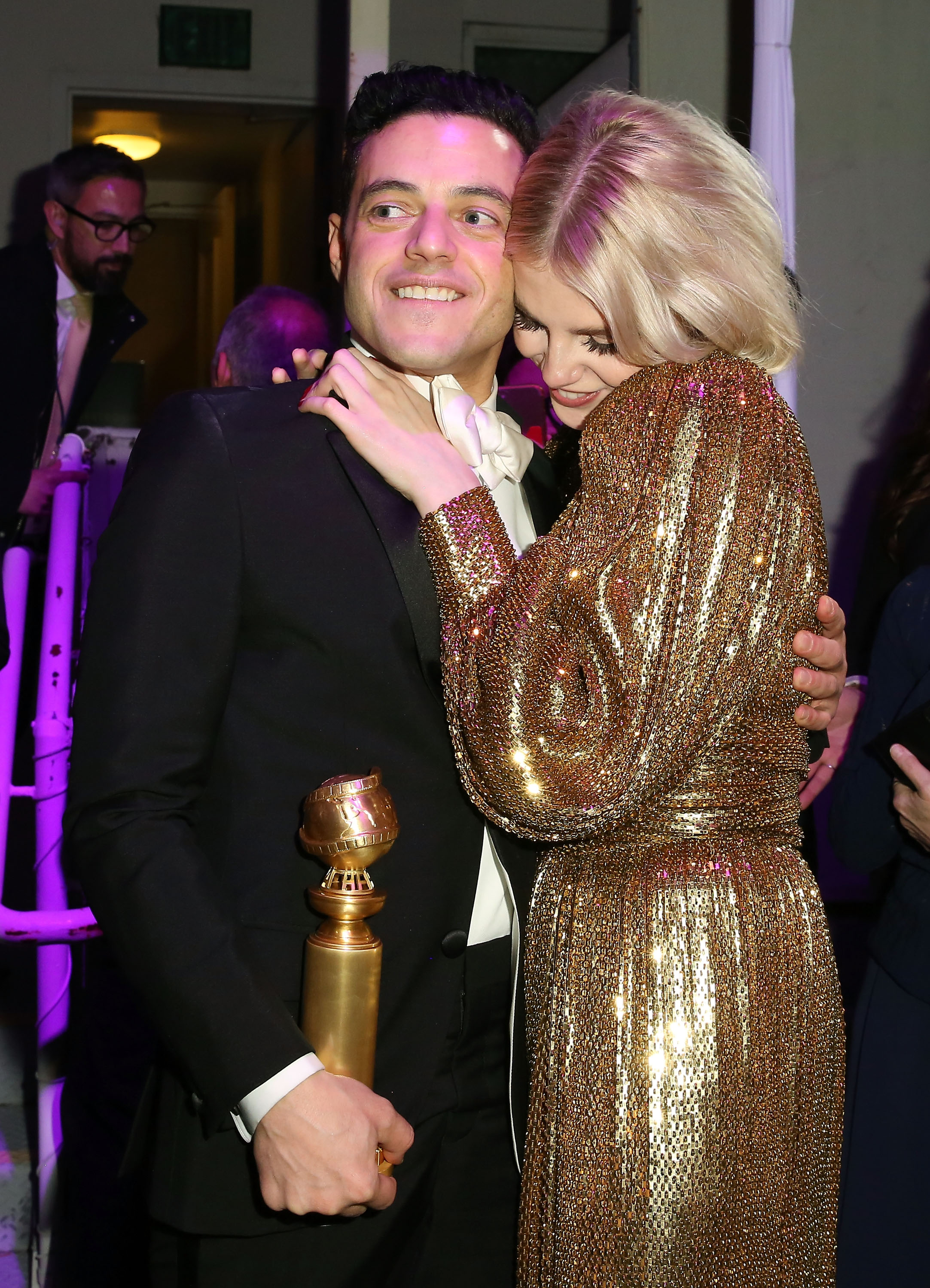 Lucy Boynton and Rami Malek