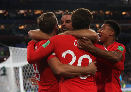 Engeland wint van Colombia