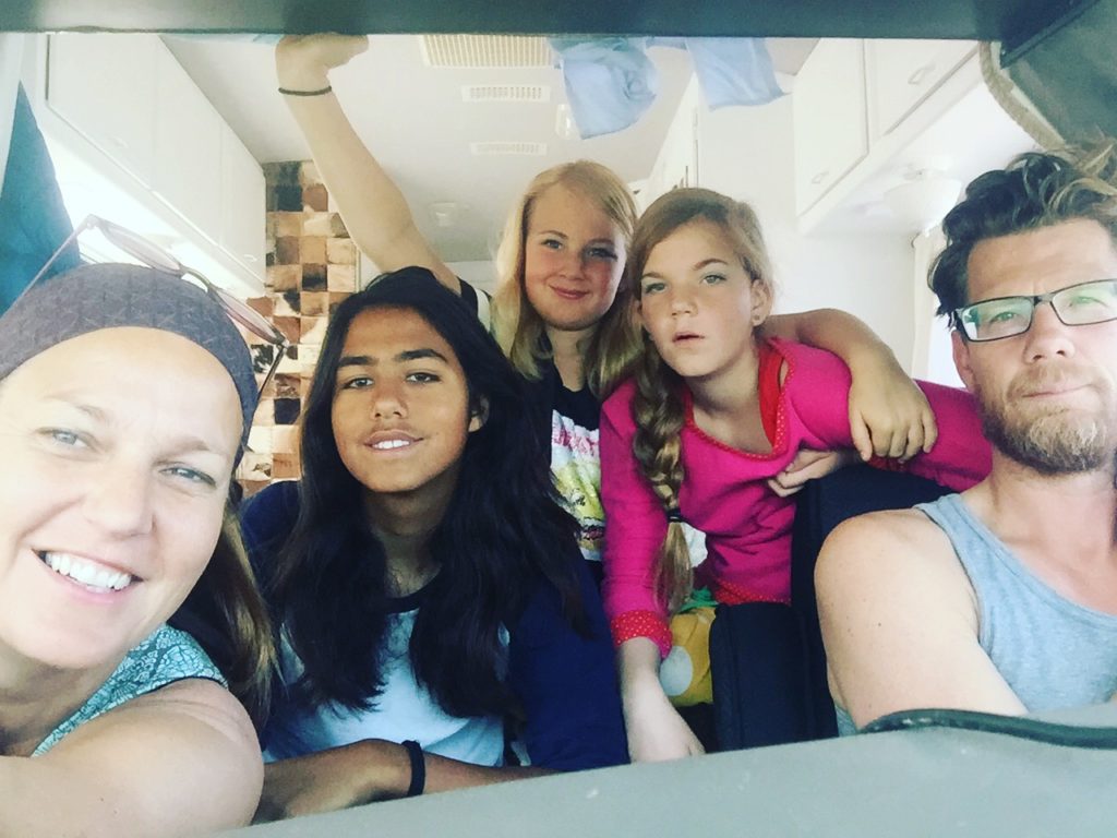 Linda, Dean, Inez, Jana en Jeroen van Kooij