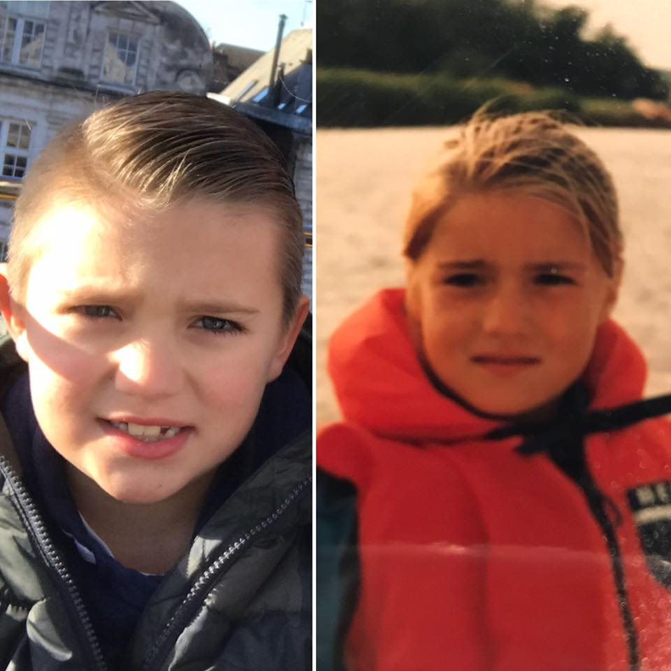 ouder kind twee druppels water lijken op elkaar