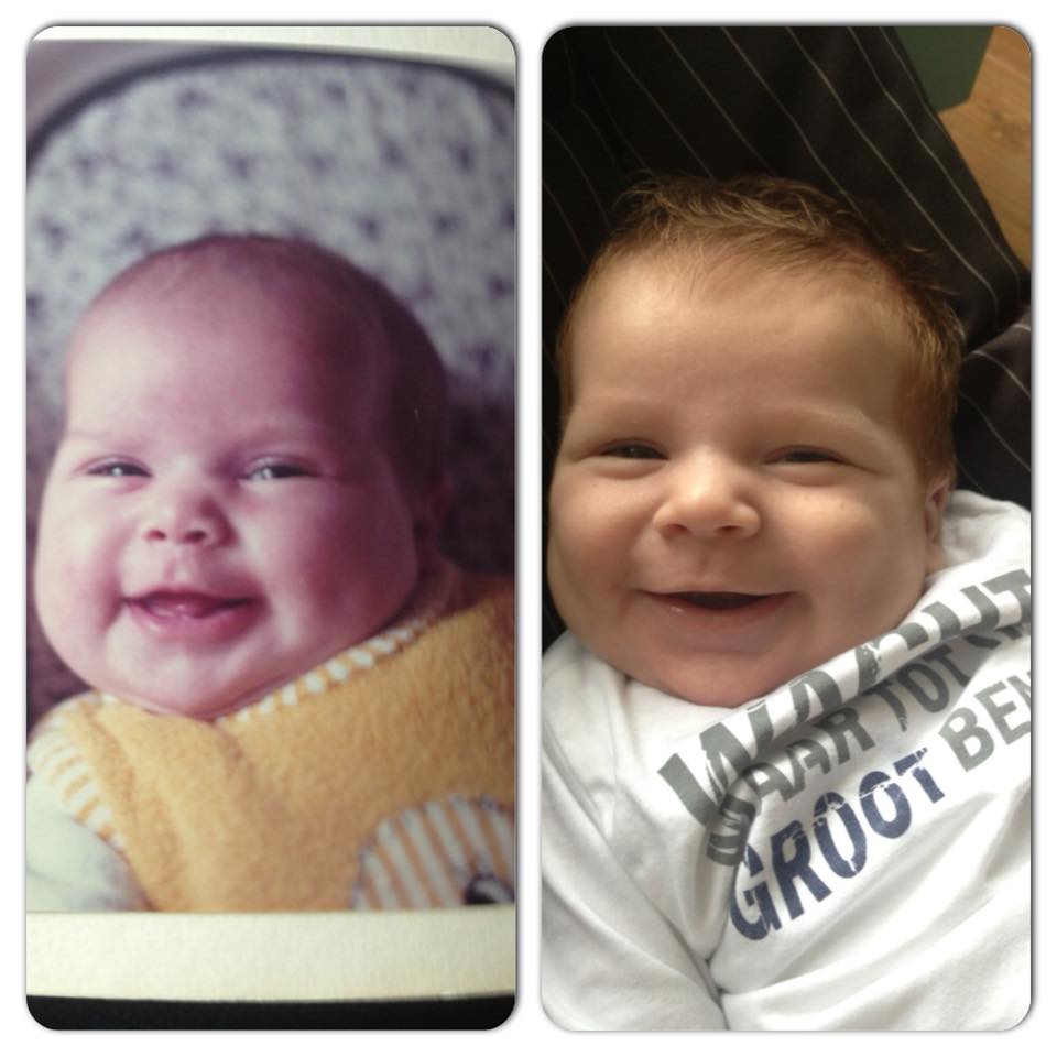 ouder kind twee druppels water lijken op elkaar