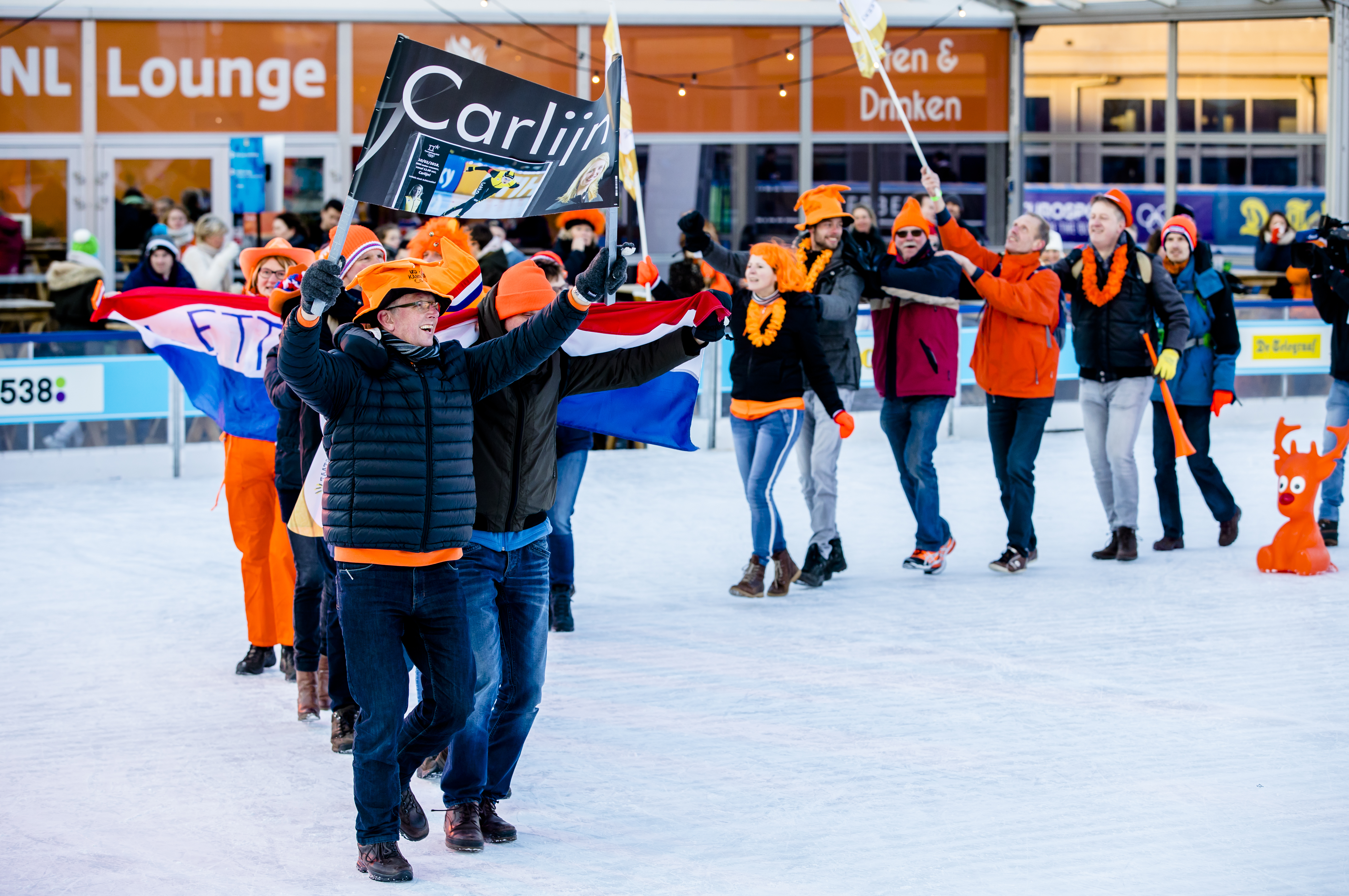 huldiging olympische sporters olympisch stadion