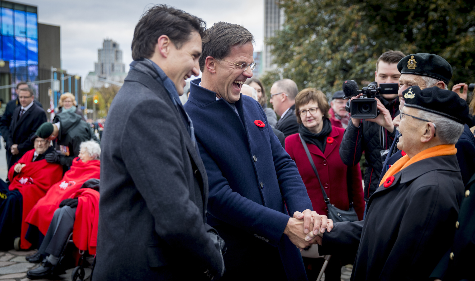 Mark Rutte en Justin Trudeau