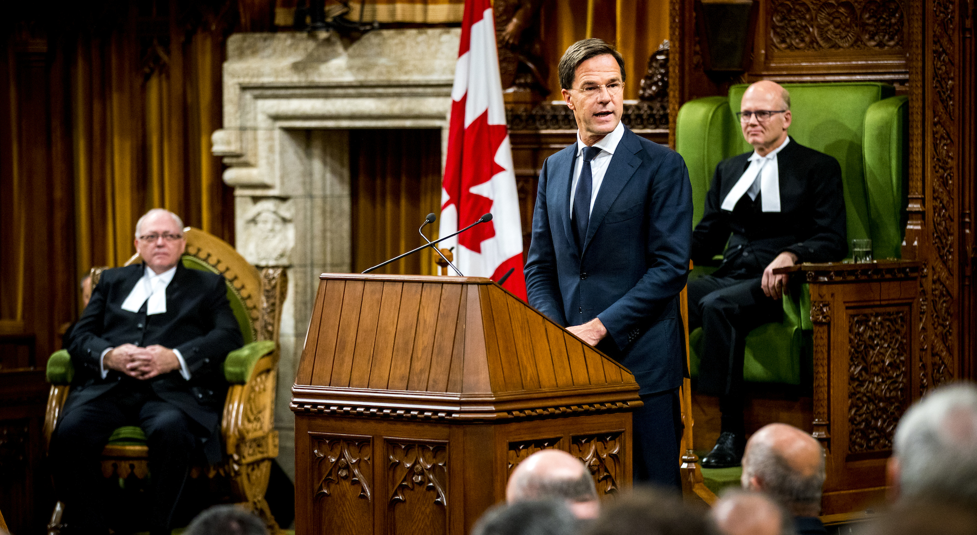 Mark Rutte en Justin Trudeau