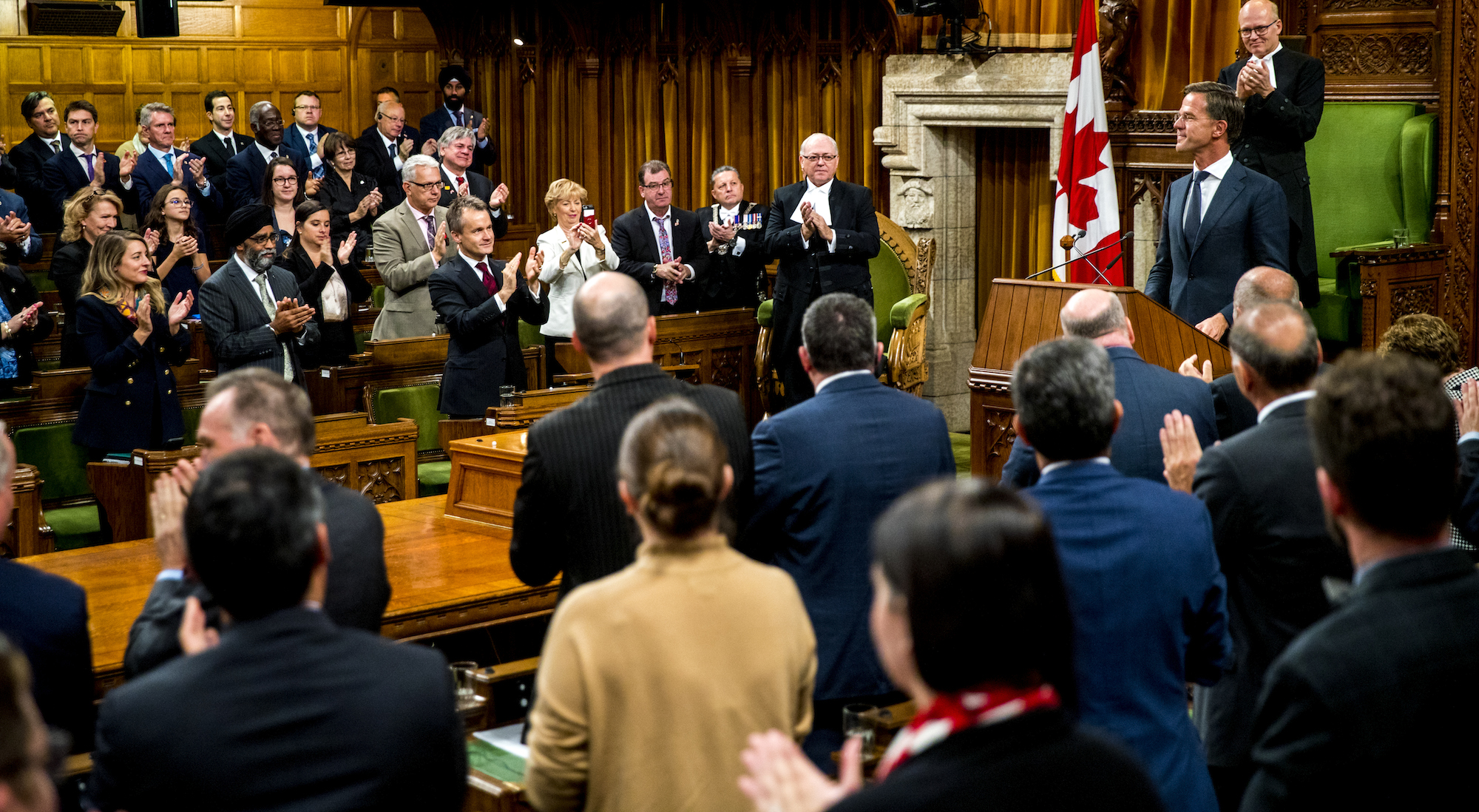 Mark Rutte en Justin Trudeau