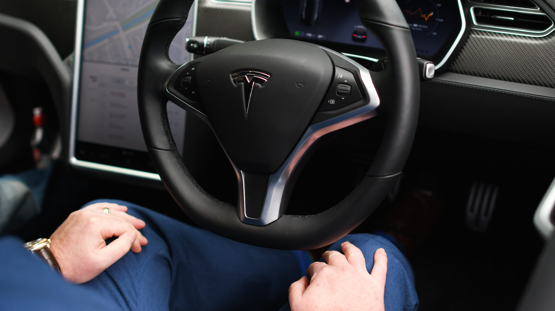 zelfrijdende Tesla