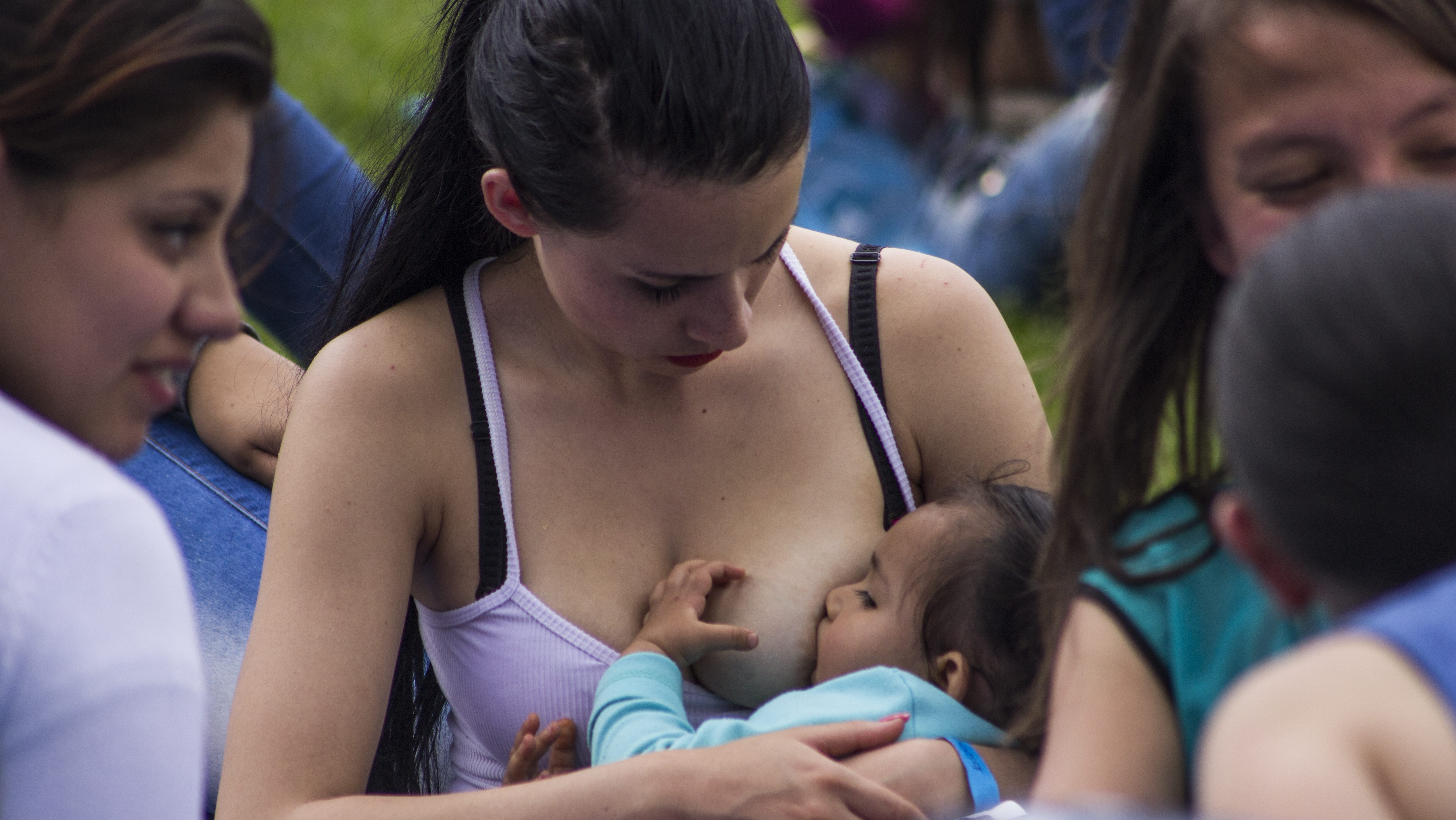 vrouw, borstvoeding