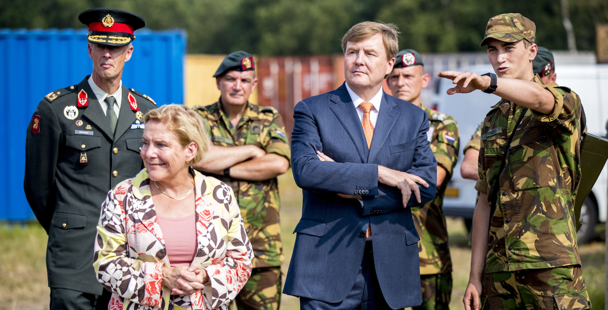 Willem-Alexander op een quad