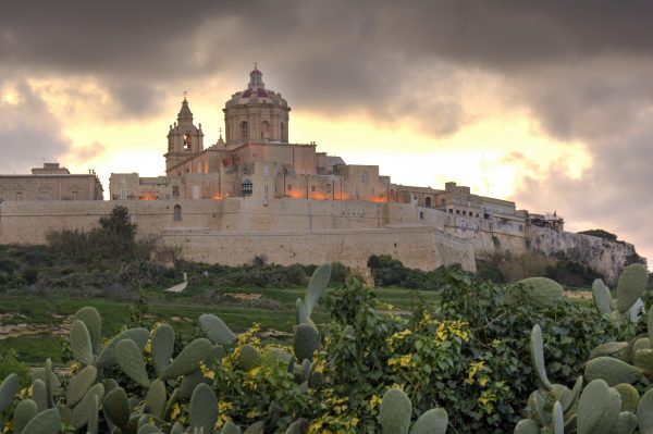 De oude stad Mdina in Malta