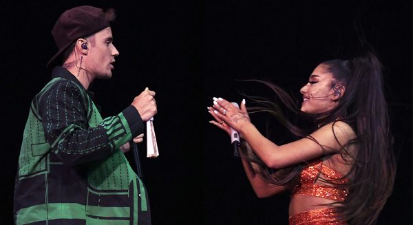 Justin Bieber en Ariana Grande op Coachella