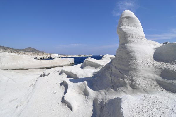 Witte kliffen in Milos