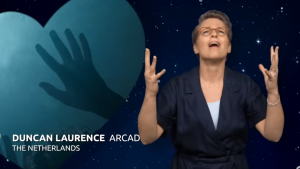 duncan laurence arcade gebarentaal