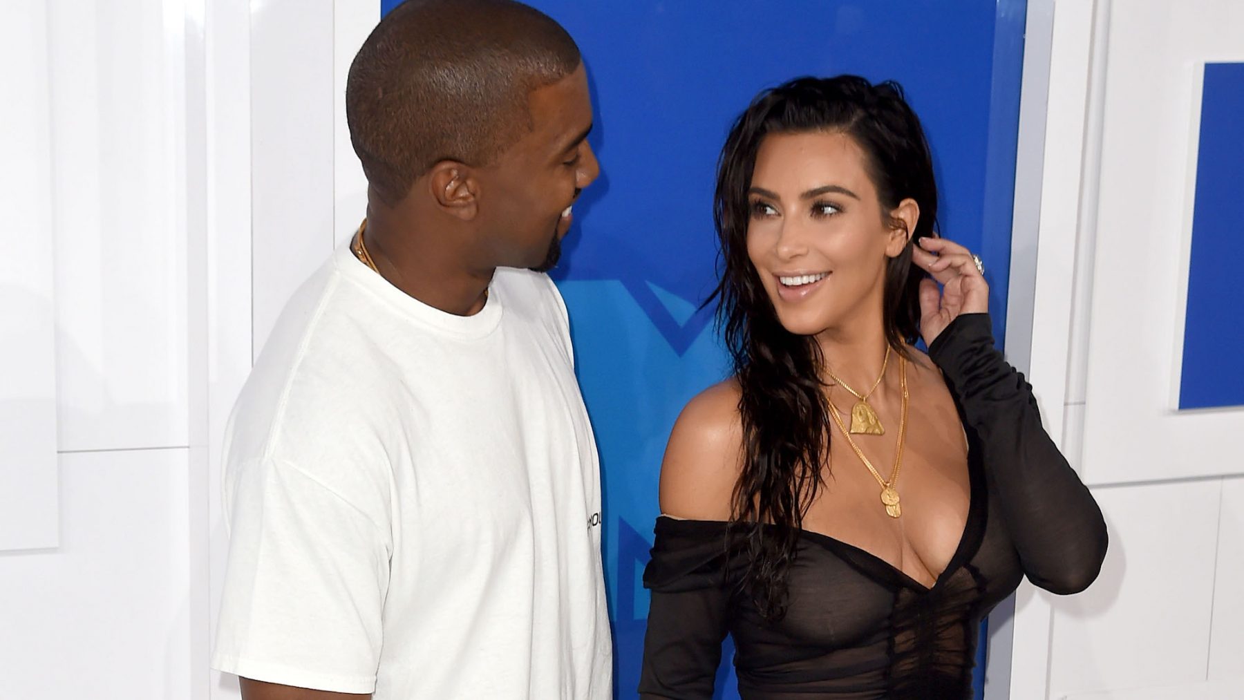 Kim Kardashian en Kanye West