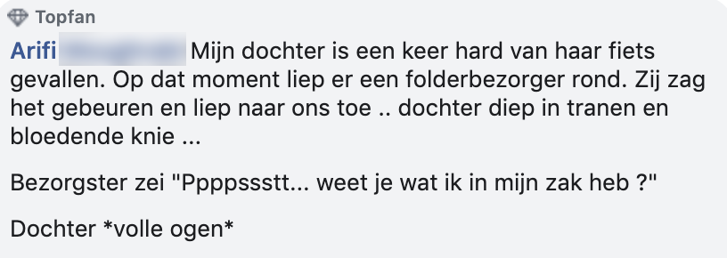 Postbezorger reactie 1