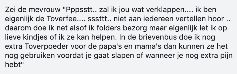 Reactie postbezorger 3 