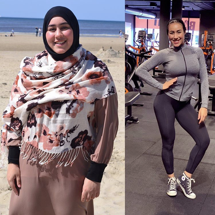 Amina transformatiefoto veertig kilo afgevallen