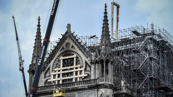 Zwembad op dak Notre Dame