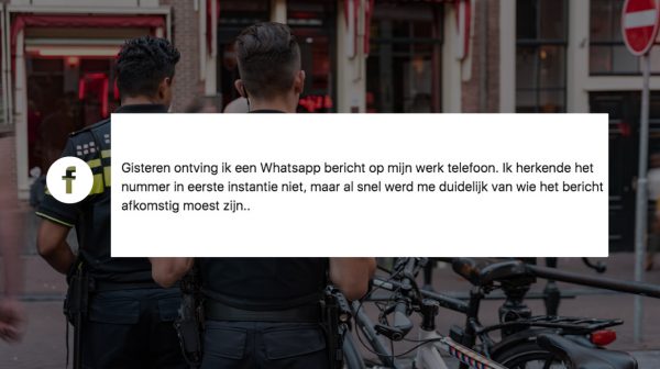 Agent krijgt bedankbrief van man