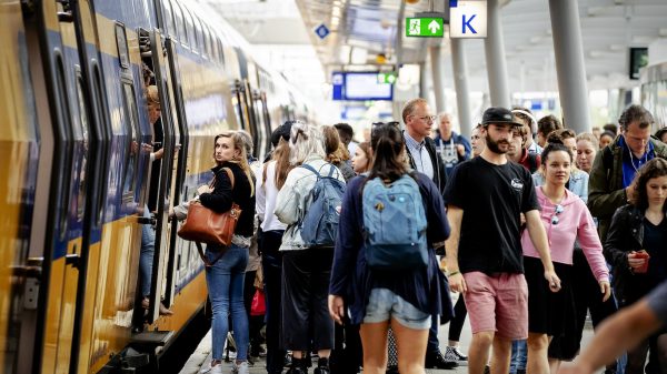 Drukte in de trein