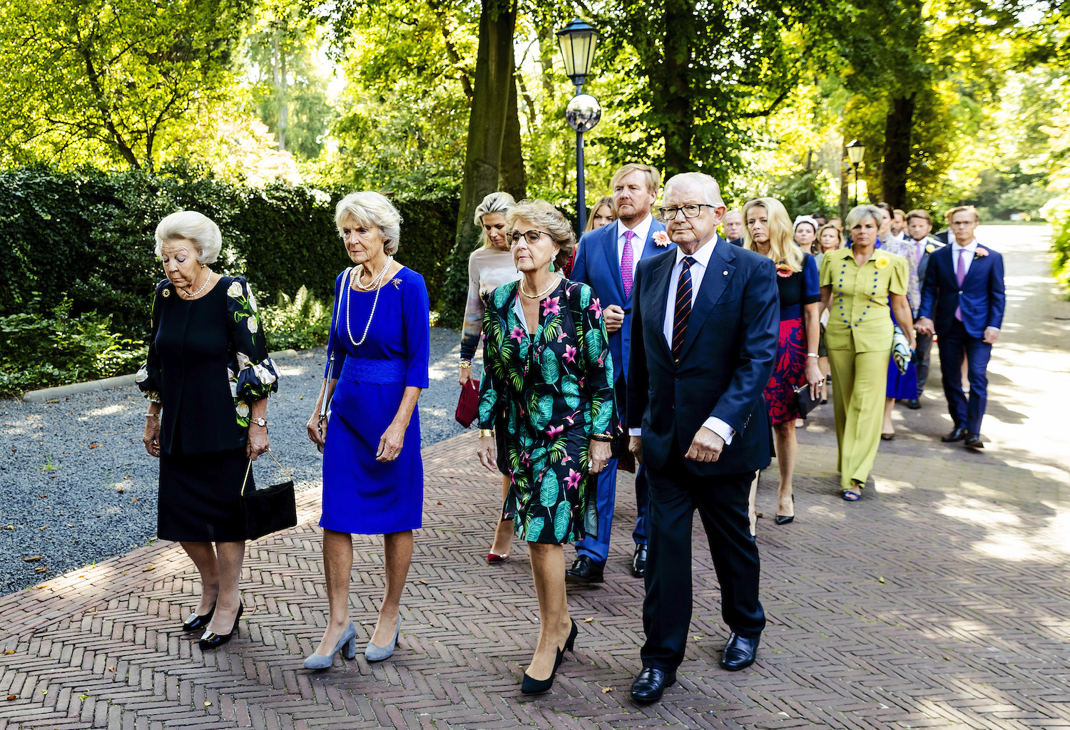 Prinses Beatrix, prinses Irene, prinses Margriet en Pieter van Vollenhoven