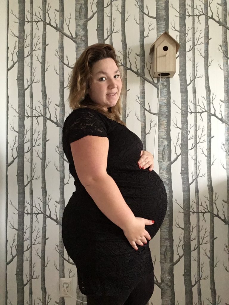 Nathalie 41 weken zwanger