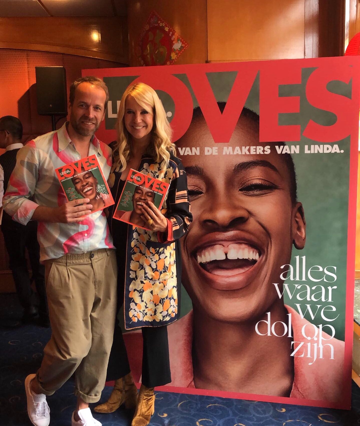 Iebele van der Meulen en Linda de Mol op lancering LINDA.loves