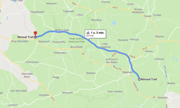 The Monsal Trail, de route