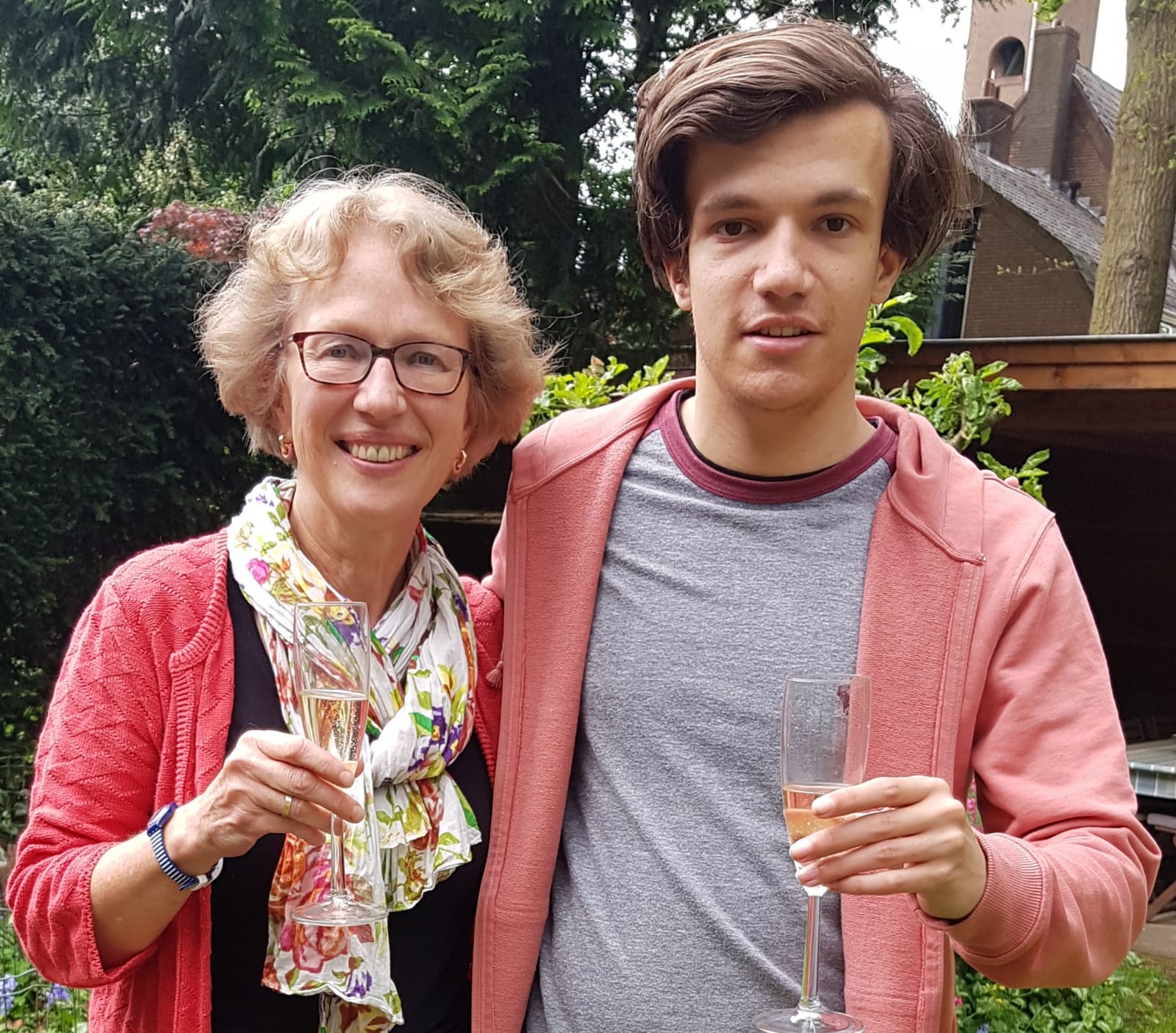 Zeno Heerkens Thijssen met donor Annerieke Bosman