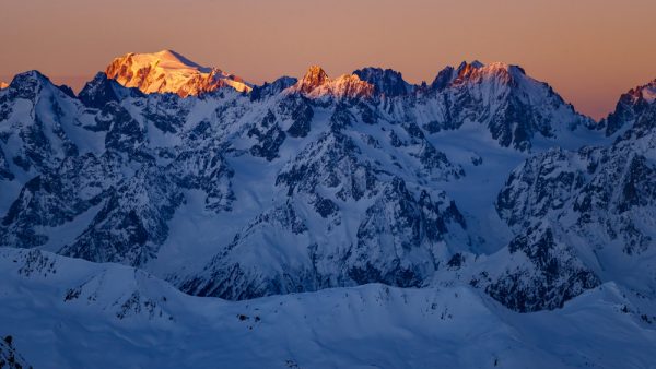 mont blanc gletsjer