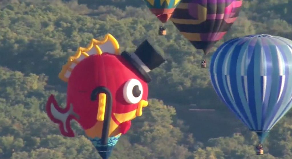 Opstijgen Luchtballonnen festijn