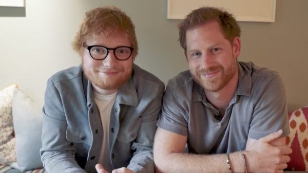 ed sheeran prins harry video ginger gezondheid