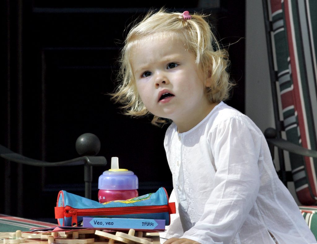 Amalia in juli 2005 in Villa Eikenhorst