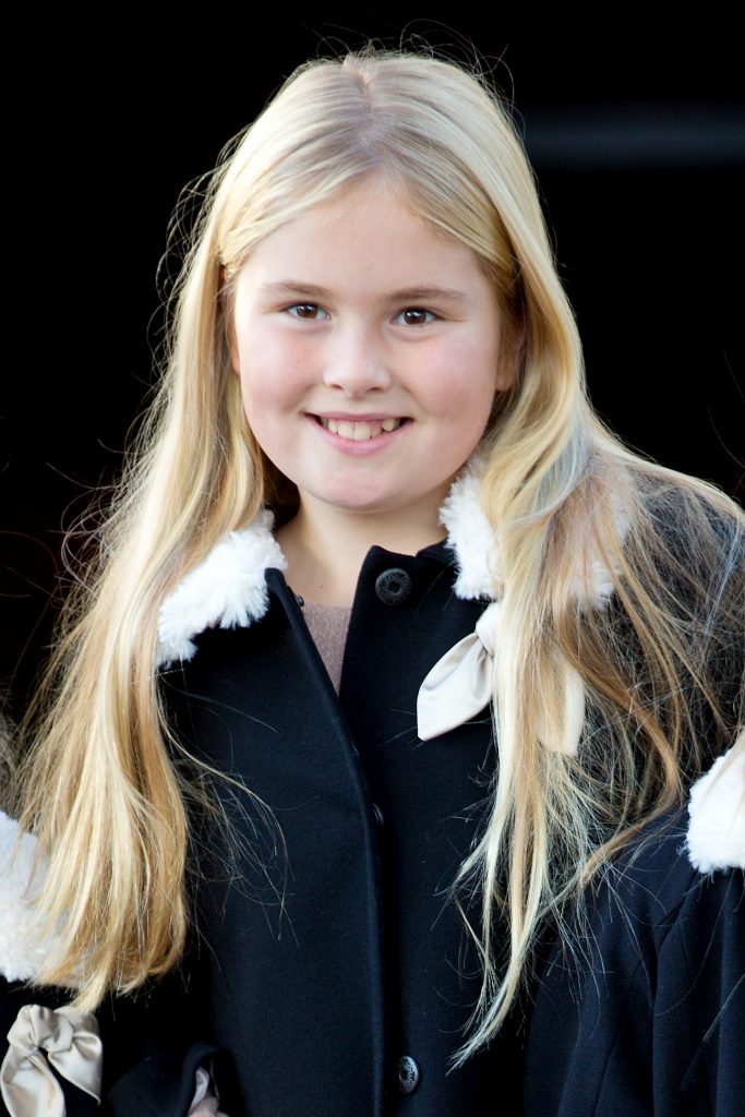 Bij de doop van Willem Jan, de zoon van prins Floris en prinses Aimee in 2014