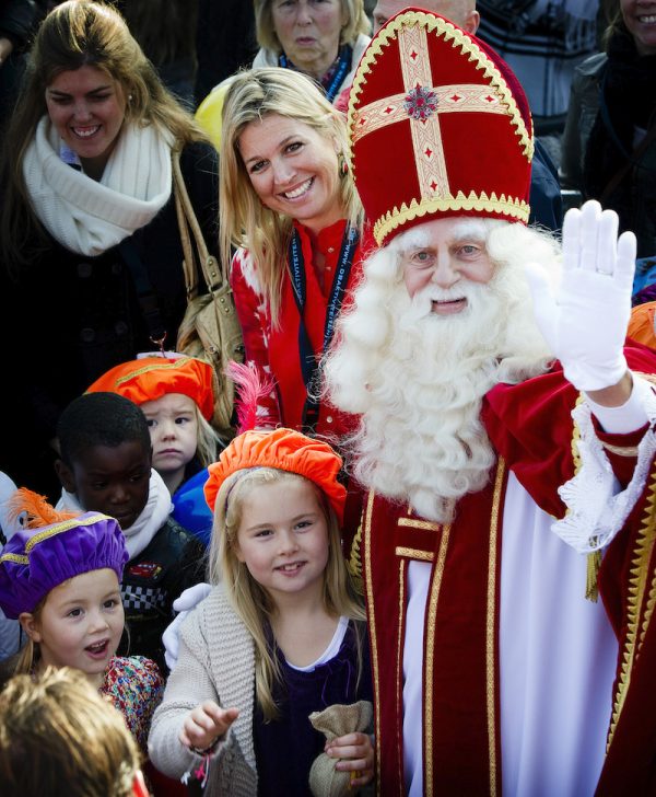 Met Sinterklaas tijdens de intocht in Scheveningen, 2011: