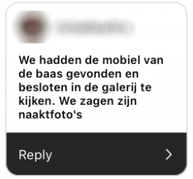 reactie the best social media over naaktfoto's