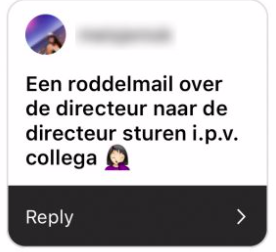 Reactie the best social media over roddelmail