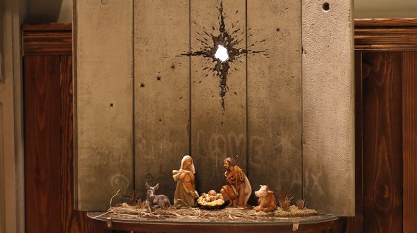 Nieuw kunstwerk van Banksy rond kerstverhaal duikt op in Bethlehem