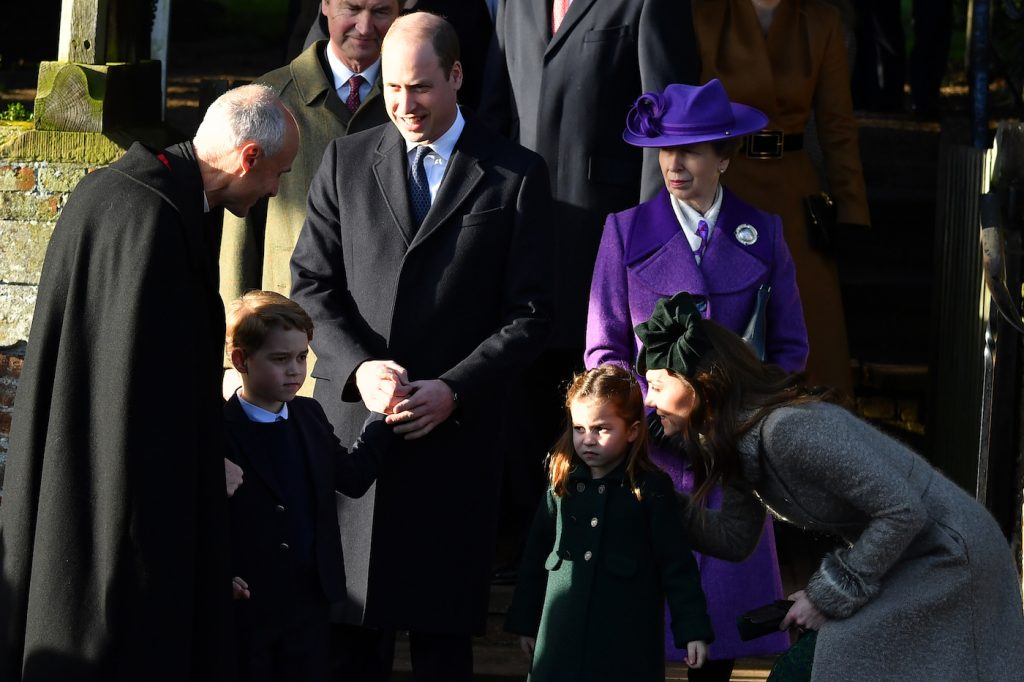 prins George prinses Charlotte Christmas walk