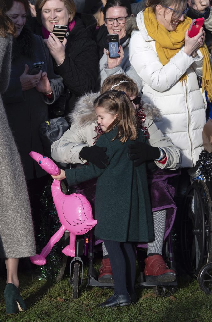 prins George prinses Charlotte Christmas walk