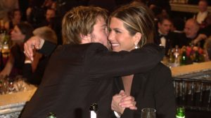 Thumbnail voor Reünie Brad Pitt en Jennifer Aniston maakt Twitteraars hélemaal gek