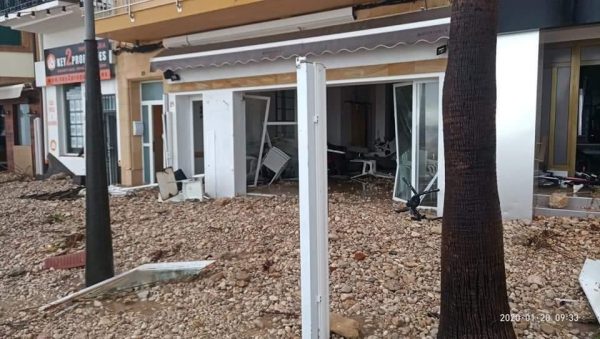 Spanje Jávea nadat Storm Gloria over het land heenraasde alles is verwoest14